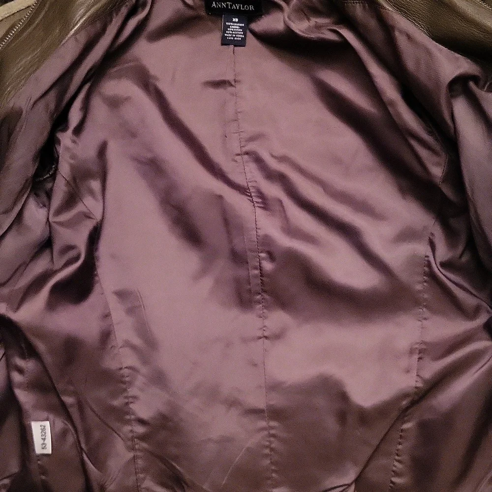 Ann Taylor Butter Soft Leather Jacket XS - Picture 10 of 10